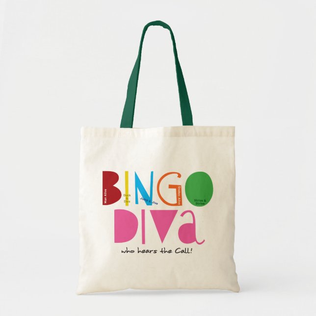 O bolsa do orçamento da diva do Bingo (Frente)