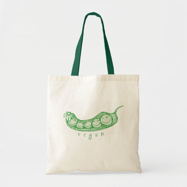 O bolsa do vagem de ervilha do Vegan (Frente)