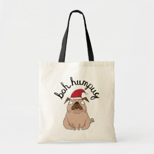 O bolsa engraçado do Natal do Pug do papai noel de