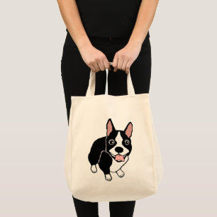 O bolsa feliz do mantimento de Boston Terrier