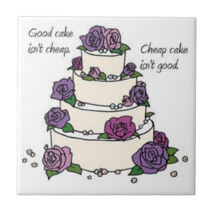 O bom bolo não é parte barata do AZULEJO