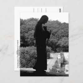 O bom pastor (B&W) - cartão postal