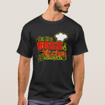 O BOSS na camiseta da cozinha