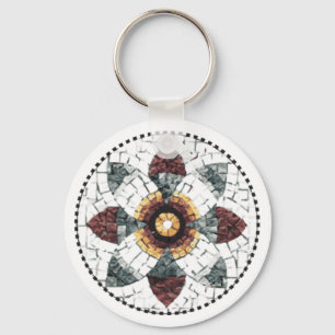 O botão Coleção de Mosaicos chaveiro