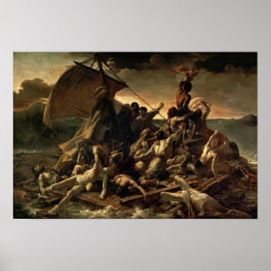O bote da Medusa por Gericault - Poster