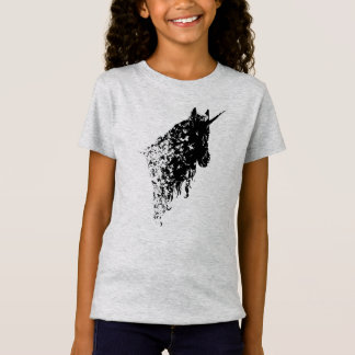 O branco do design do unicórnio caçoa o t-shirt