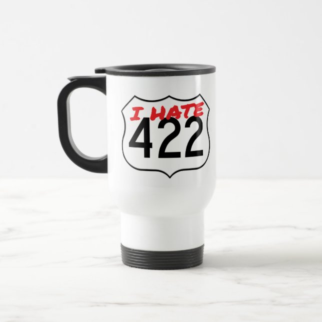 O branco original eu deio a caneca de viagem 422 (Esquerda)