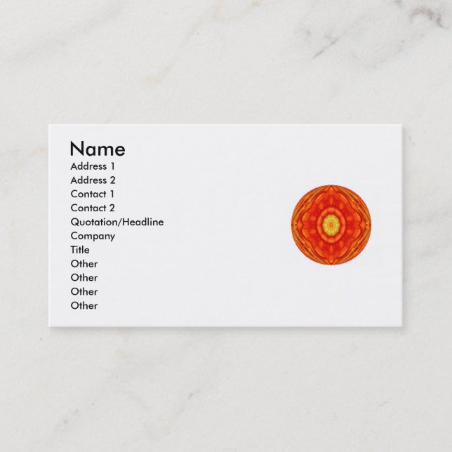 O budista de zen inspirou cartões de visitas de (Frente)