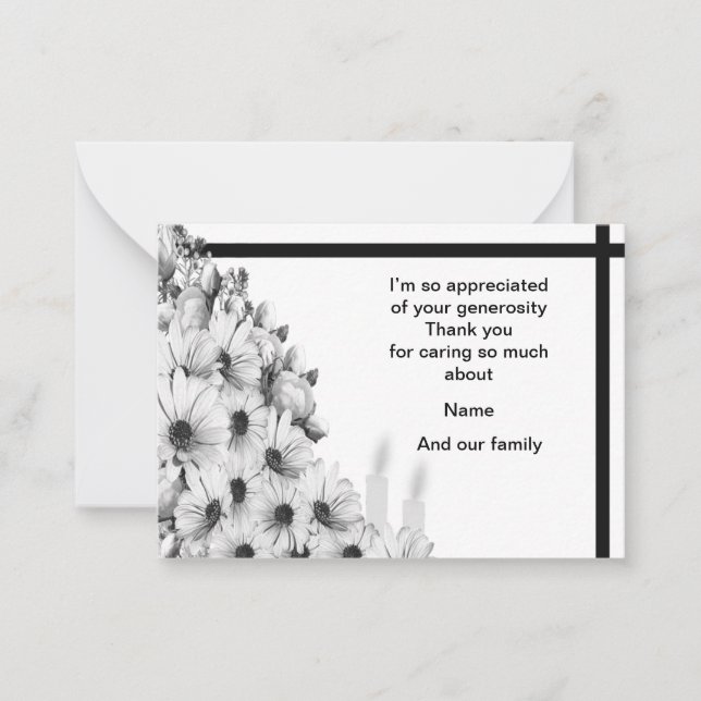 O Buquê Das Flores Obrigado Cartões (Frente)