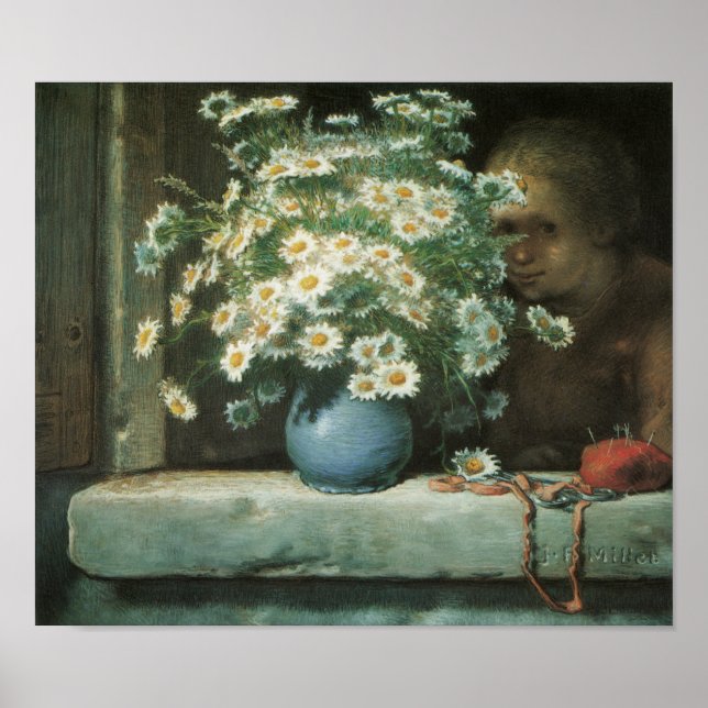 O Buquê do Daisies Fine Art Impressão (Frente)