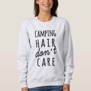 O cabelo de acampamento não se importa a camisa