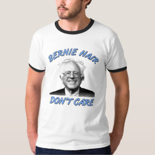 O cabelo de Bernie não se importa a camisa das