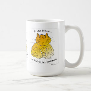O cabelo do gato é um condimento - caneca