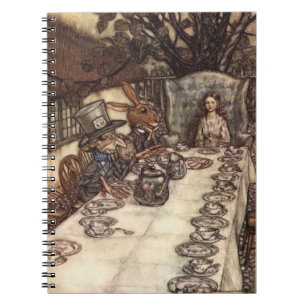 O caderno louco de Arthur Rackham do tea party do
