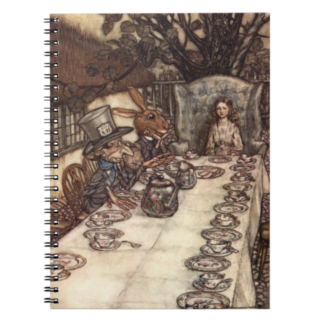 O caderno louco de Arthur Rackham do tea party do (Frente)