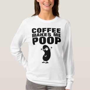 O CAFÉ FAZ-ME O TOMBADILHO, t-shirt ENGRAÇADOS d