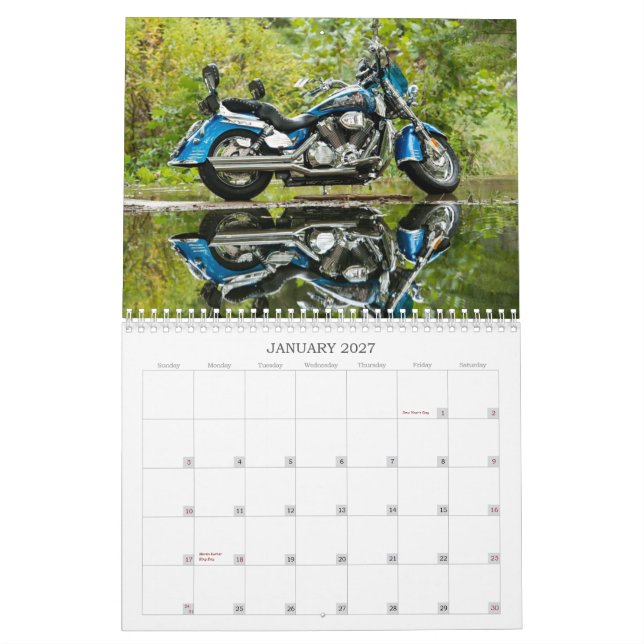 O calendário #1 de Honda VTX 2014 (Jan 2027)