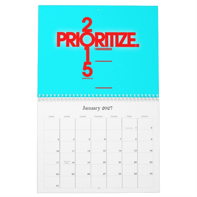 O calendário 2015 de Embiggen (Jan 2027)