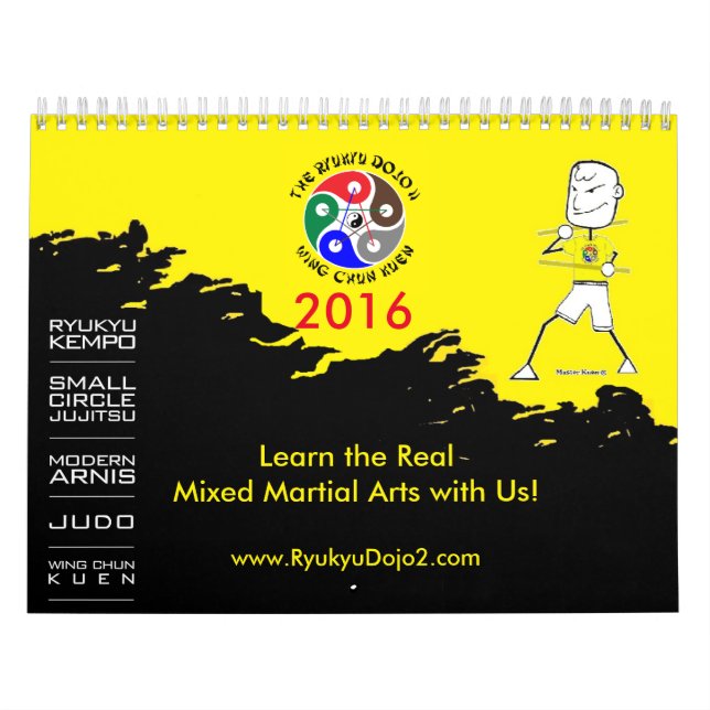 O calendário 2016 do Dojo II de Ryukyu (Capa)