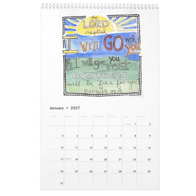 O calendário #2 da mãe (Jan 2027)