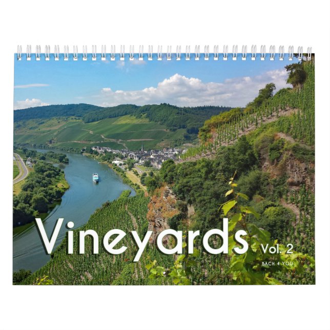 O Calendário Da Parede De Vinho - Vinyards, Vol. 2 (Capa)