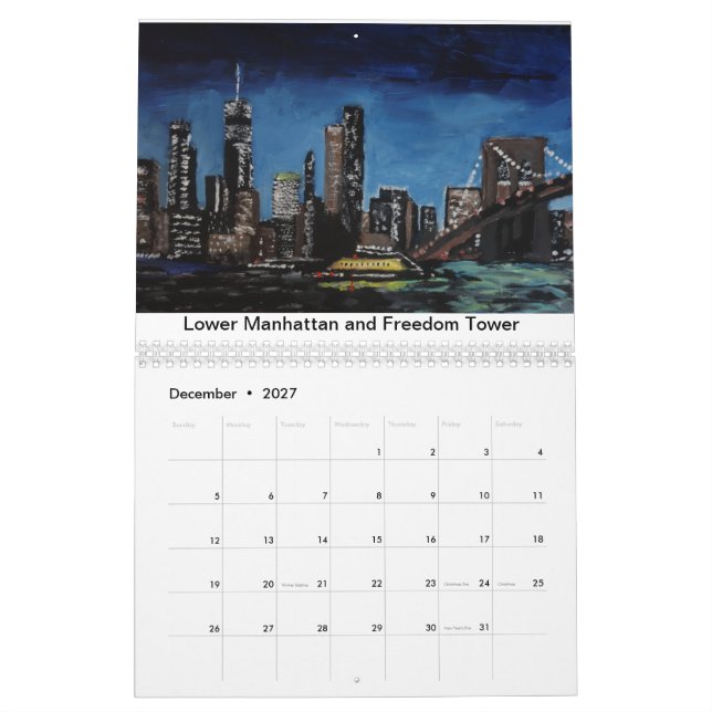 O Calendário da Ponte do Brooklyn 2022 (Dez 2027)