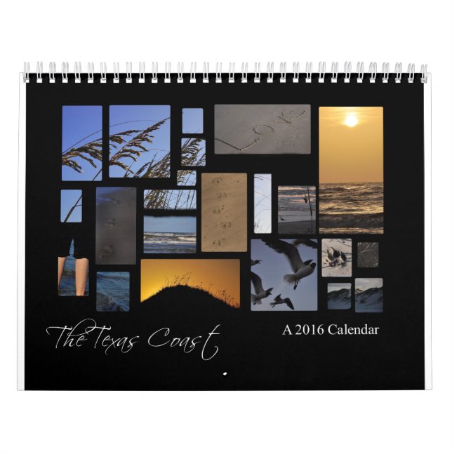 O calendário da praia da costa de Texas, um (Capa)