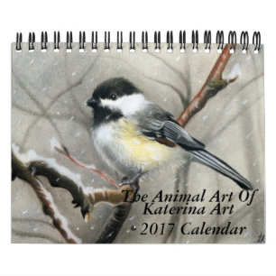 O calendário das paredes da Arte Animal de Kateri