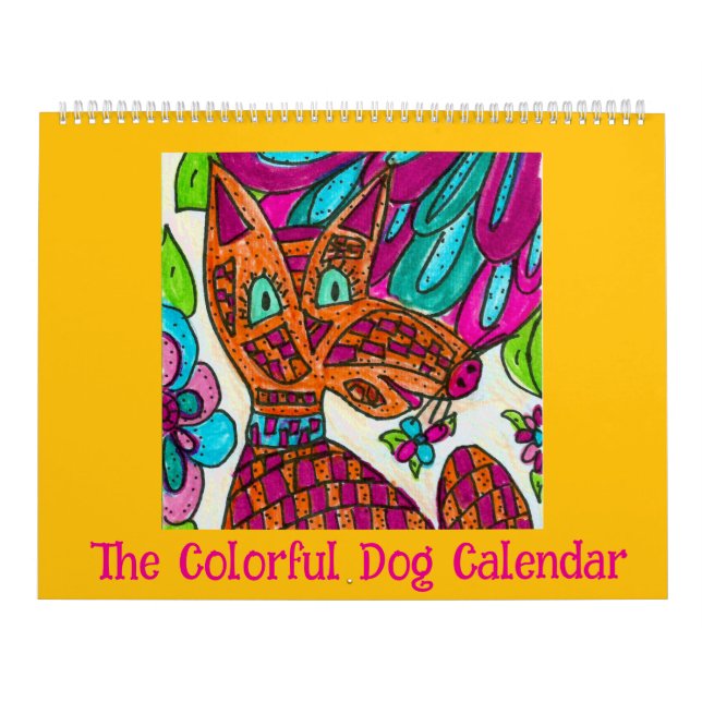 O Calendário de Cachorros Coloridos (Capa)
