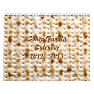 O calendário de parede judaico do Matzo, ~