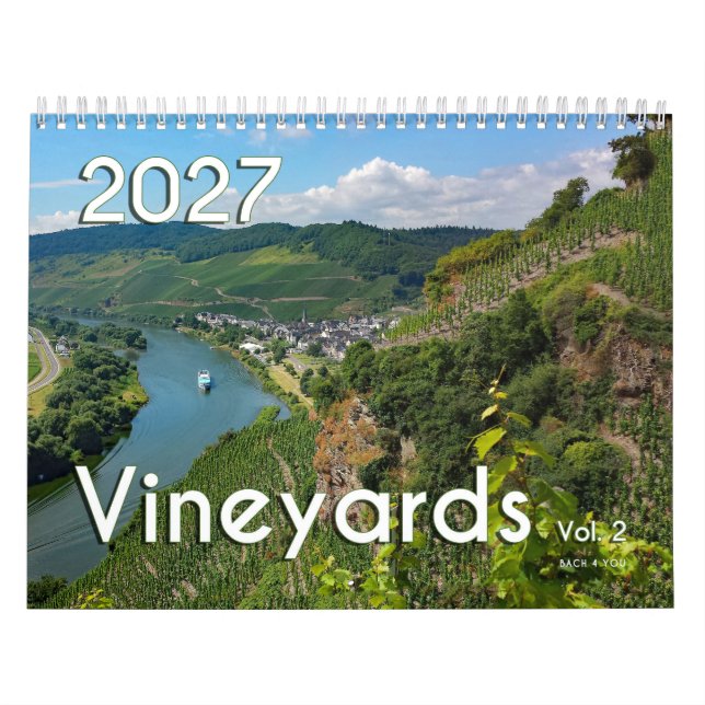 O calendário de vinhos 2027 - Vinhas, Vol. 2 (Capa)