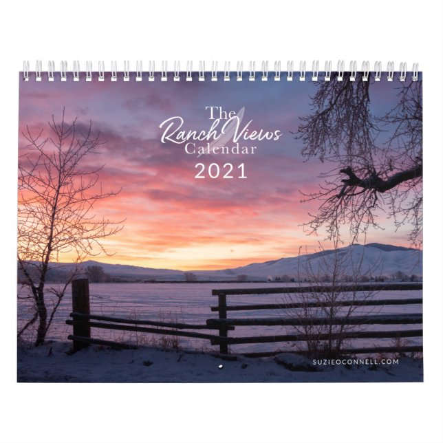 O Calendário de Vistas de Ranch - 2021 (Capa)