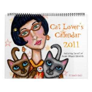 O calendário do amante do gato para 2011