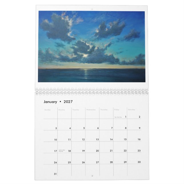 O calendário do artista tropical 2021 (Jan 2027)