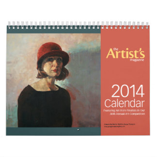O calendário do compartimento 2014 do artista
