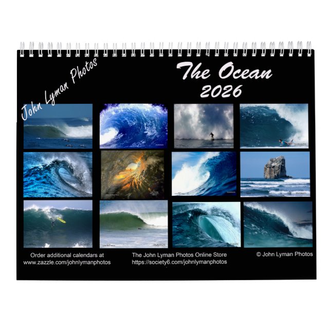 O Calendário do Oceano 2026 (Verso)