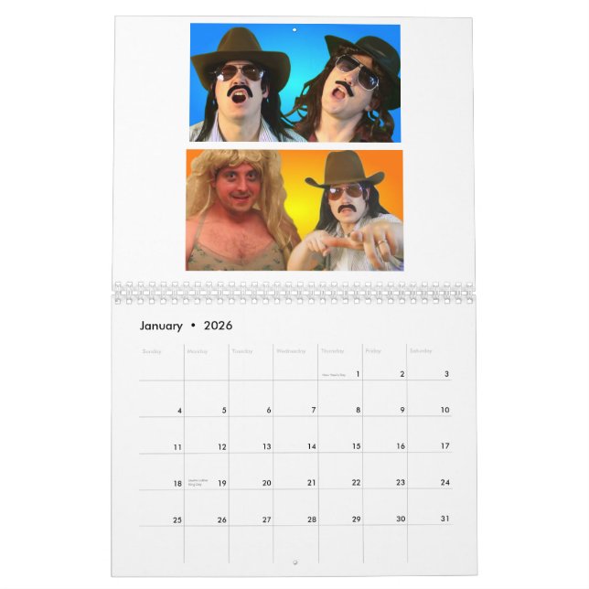 O calendário do oficial dos vaqueiros de Sangin (Jan 2026)