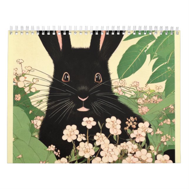 O calendário do pequeno coelho mini coelho adoráve (Capa)