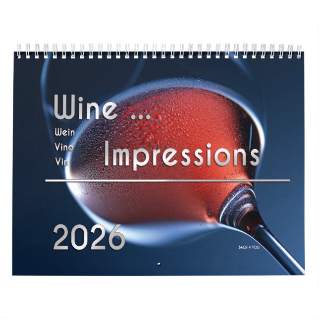 O calendário do vinho ... Impressões 2026 (Capa)