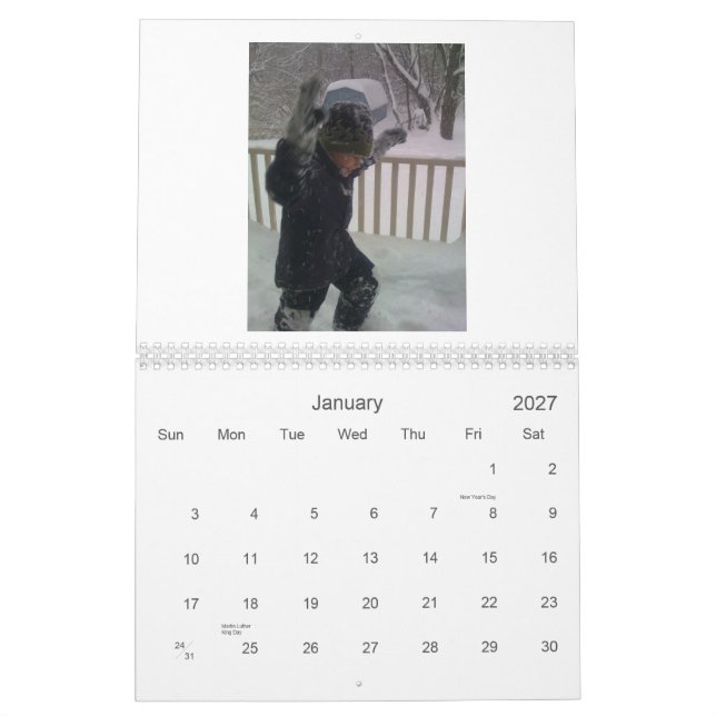 O calendário dos irmãos 2010 de Angrist (Jan 2027)