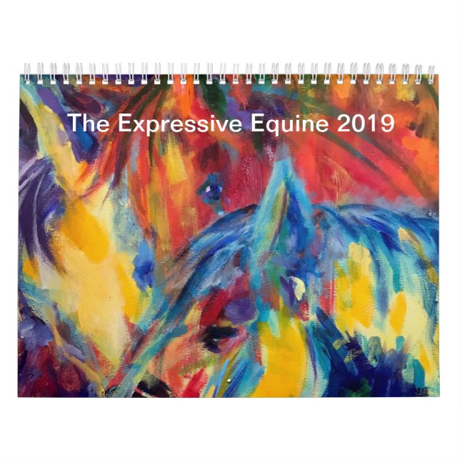 O calendário eqüino expressivo da arte de 2019 (Capa)