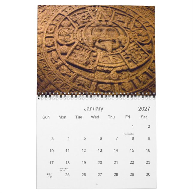 O calendário maia do calendário do oficial 2012 (Jan 2027)