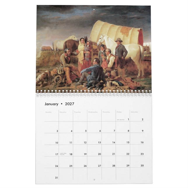 O calendário velho do oeste 2014 (Jan 2027)