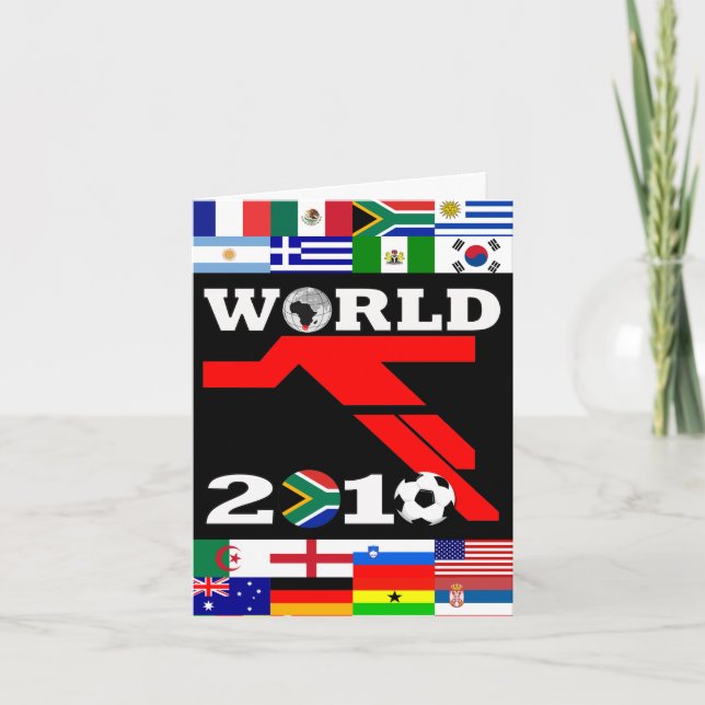 O campeonato do mundo embandeira o cartão do (Frente)