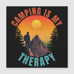 O camping é meu presente de férias ao ar livre ter