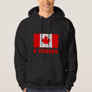 O CANADÁ com o camiseta canadense da bandeira