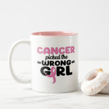 O cancer escolheu a caneca errada