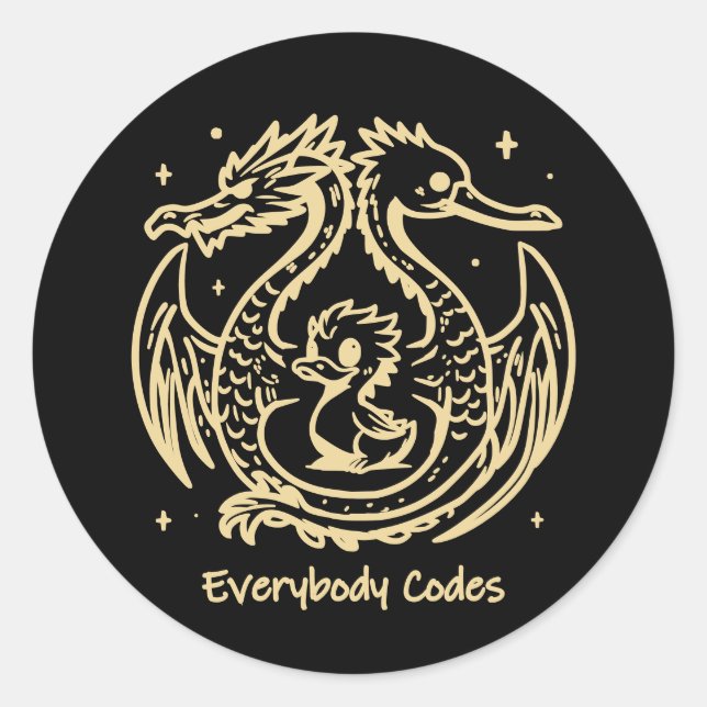 O Canto dos Patos e Dragões - Folha de Autocolante (Frente)