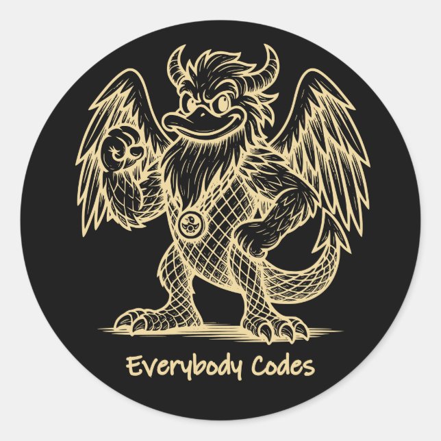 O Canto dos Patos e Dragões - Folha de Autocolante (Frente)