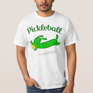 O cão do Pickleball dos homens conserva o t-shirt